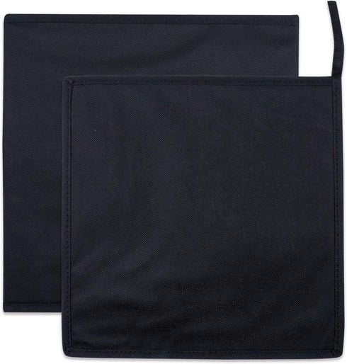 DII Non Woven Fabric Storage Bin Collection, Collapsible Organizer Cube, Small Set, Black, 2 Count