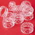 Factory Direct Craft Set of 12 Crystal Look Acrylic Napkin Rings for Table Decor