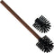 Redecker Toilet Brush Set with Replacement Head, Oiled Thermowood Handle and Nylon Bristles, Made in Germany