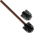 Redecker Toilet Brush Set with Replacement Head, Oiled Thermowood Handle and Nylon Bristles, Made in Germany
