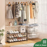 kiplant Closet, 3-Tier Closet Shoe Rack for Expandable Shoe Rack Metal Organizer, Heavy Duty Black Shoe Storage Shelf