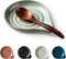 Large Ceramic Spoon Rest for Stove Top - Heat-Resistant Cooking Spoon Holder for Kitchen Counter Decor, 5 Inches (Gray)
