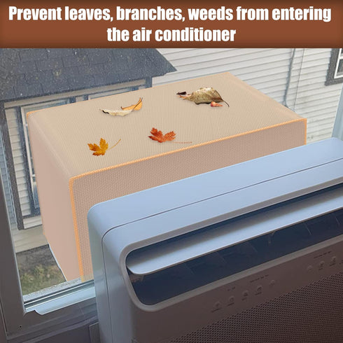 BJADE'S Window AC Cover for U-Shaped Window Air Conditioner Unit, Heavy-Duty, Waterproof 600D Polyester Outdoor