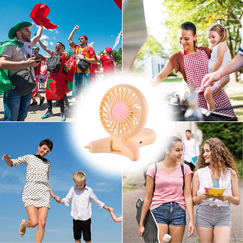 OUTXE Necklace Fan, 3000mAh Wearable Mini Handheld Fan with 90° Rotation