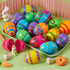 24PCS 3.15" JOYIN Printed Easter Eggs, Empty Fillable Colorful Plastic Eggs Bulks for Easter Hunt, Basket Stuffers