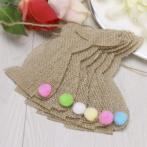 BinaryABC Easter Bunny Rabbit Burlap Banner - Easter Decorations