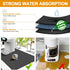 Dish Drying Mats for Kitchen Counter, Waterproof Mat for Coffee Bar Accessories, Deep Gray 16"*19"