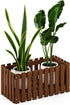 Furinno FG18453 Tioman Hardwood Patio Furniture Outdoor Slat Style Flower Planter Box,