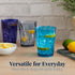 US Acrylic Optix 14oz Reusable Drinking Glasses (Set of 8) in Coastal Colors | BPA-Free Tumblers, Made in USA |
