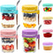 Overnight Oats Containers with Lids, 4-pack Overnight Oats Jars with Spoons and
