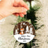 JUPPE Baby Show Gift - Baby's First Christmas Ornament 2024, Cute Baby Fox Ornament Decoration Gifts for Newborn Babies