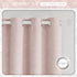 96 Inches 2 Grommet 52x96 Set 2 Beauoop Pink Floral Jacquard Blackout Curtains Long Panels for Living Room Bedroom