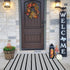 Black and White Striped Outdoor Rug, 27.5"x43" Hand-Woven Reversible Front Porch Mat for Entryway and Laundry Room
