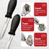 2-Pack 3.5 420 Set Set 2 Rockland Guard Oyster Shucking Knife - Heavy Duty Stainless Steel Shucker for Clams