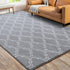 4x6 Chicrug Shag Geometric Modern Area Rug for Bedroom, Feet Memory Foam Indoor Carpet, Fluffy Rug for Living Room