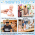 RoundFunny 33 Pcs Baby Shower Diaper Changing Game Supplies Including Dolls Blindfold Diapers Wooden Sign for Changing