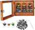 Pawnoc Anxiety Bookshelf with 200 Mini Books, Mini Library Decor, Shake Away Your