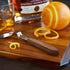 Set 1 Viski Channel Knife, Citrus Zester and Orange Peeler Tool, Walnut Wood and Stainless Steel Bar Tool for Cocktail