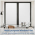 rabbitgoo Window Privacy Film, Non-Adhesive Frosted Glass Window Film for Bathroom, Matte White 35.4" x 78.7"
