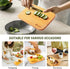 2 Pack 8.6" 6" Set Small Bamboo Wood Cutting Board for Kitchen x Mini Wooden Charcuterie Boards Lightweight Chopping