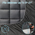 HYLEORY California King Mattress Pad, Quilted Fitted Cooling Mattress Protector, Dark Grey