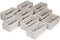 DIOMMELL Foldable Cloth Storage Box, Closet Dresser Drawer Organizer, Fabric Baskets for Clothes, Set of 9 Grey 090