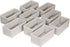 DIOMMELL Foldable Cloth Storage Box, Closet Dresser Drawer Organizer, Fabric Baskets for Clothes, Set of 9 Grey 090