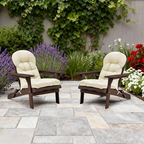Indoor,44in*19in Patio Chair Cushions High Back Thick Chair Pads Adirondack Chair Cushion, Waterproof Fade- Resistant