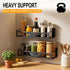 2 Pack Magnetic Spice Rack for Refrigerator, Metal Magnetic Shelf Organizer for Fridge Side, Strong Spice Storage Rack