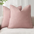 Foindtower Pack of 2, Decorative Linen Soild Throw Pillow Covers Soft Accent