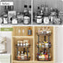 12'' 3 Countertop, LAMU Wood Lazy Susan Spice Rack Organizer, Tier Spice Organization for Cabinet, Kitchen, Table Top