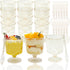 120 Pack Plastic Dessert Cups with Spoons 60 Pack Clear Yogurt Parfait