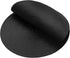 AHHFSMEI Round Braided Placemats, 15 Inch Round Table Mats for Dining Tables, Set of 6 (Black)