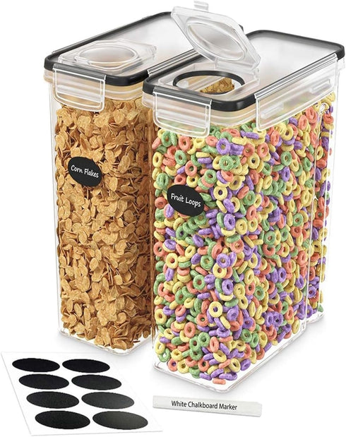 Cereal Containers Storage 2 Pack 135 fl. oz Cereal Dispenser Countertop, Airtight