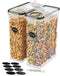 Cereal Containers Storage 2 Pack 135 fl. oz Cereal Dispenser Countertop, Airtight