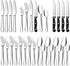 ENLOY 24 Pieces Silverware Set, Stainless Steel Flatware Cutlery with Steak Knives, Service for 4, Mirror Polished and