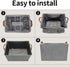GRANNY SAYS Storage Basket, Large Organizer Bins for Shelves, Closet Storage, 2-Pack with Metal Frame