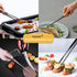 JETKONG Extra Long Kitchen Tweezers, Heavy Duty Stainless Steel Cooking Tweezers Set of 3 (9, 12, 14 Inch)