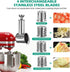 Stainless Steel Slicer Shredder Attachment for KitchenAid Mixer, Cheese Grater Attachment, Food Slicer for KitchenAid