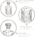 Bormioli Rocco Selecta Collection Whiskey Decanter - 33.75oz Diamond Decanter with Starburst Detailing