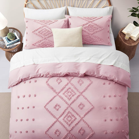 Set 2 Set 68" 90") Oli Anderson Tufted Duvet Cover Twin Size, Soft and Lightweight Duvet Covers for All Seasons, Pieces