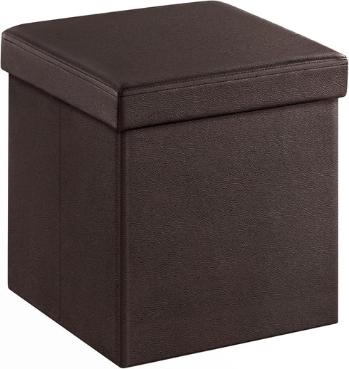 SONGMICS MAZIE Collection - 15 Inches Ottoman with Storage, Footstool, Storage Ottoman,