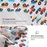 Sets 6 Set Set Mooreeke Twin Size Comforter for Boys Kids, Pieces Bed in a Bag Monster Truck Bedding Comforter Sheet