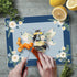 CounterArt Beautiful Bee 3mm Tempered Glass Cutting Board, 10” x 8”, Dishwasher Safe, USA Made
