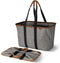 CleverMade Collapsible LUXE Tote - Reusable Grocery Shopping Storage Bag Organizer w/Handles