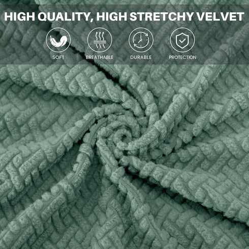 Armless MIFXIN Accent Chair Cover Knitted Stretch Slipper Chair Couch Slipcover Removable Washable Furniture Protector