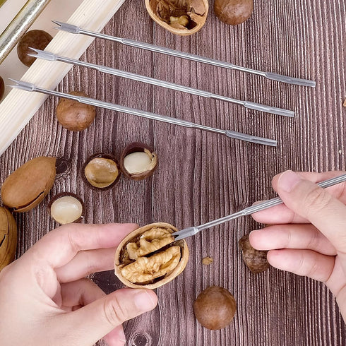 More-4 Nut Cracker Heavy Duty Walnut Cracker with Wooden Base Adjustable Nut Tongs Manual Nut Crackers for All Nuts Nut