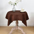 Viiamacki Brown Square Small Tablecloth, 24 x 24 Inch, Stain and Wrinkle Resistant