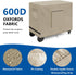 36 Inch 600D SIRUITON Outdoor Bar Cart Cover for Portable Outdoor Table, Heavy Duty Oxford Fabric Outdoor Waterproof