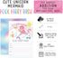 Your Main Event Prints Mermaid Unicorn Pool Party Birthday Invitations - 20 Fill-In Invites for Summer Pool Party Bash